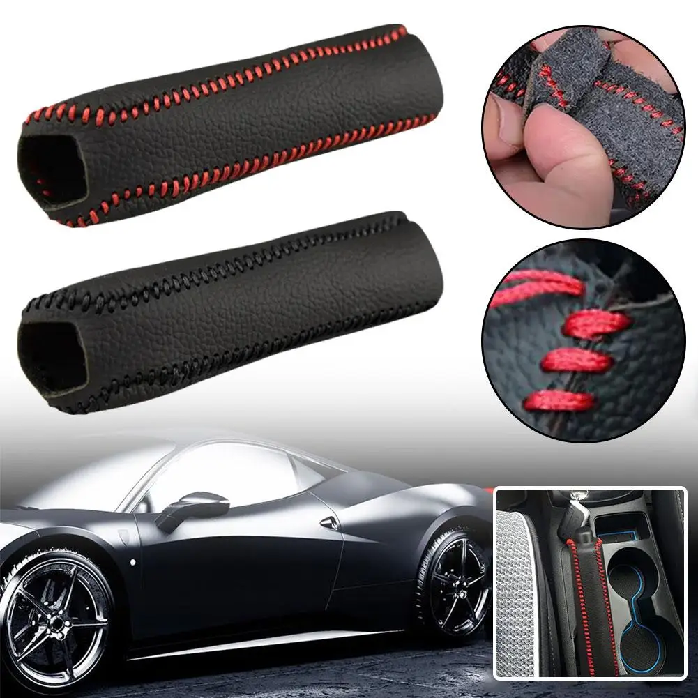 Auto Gear Handbrake Cover Car Interior Accessories Glove Handle Sleeve Automobile Handbrake Manual Gear Protective Decorati H6A1