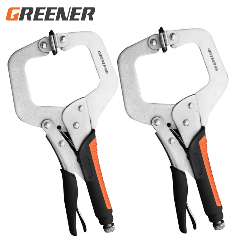 GREENER C Clamp Locking Pliers 6 9 11 Inch Vise Grip Steel