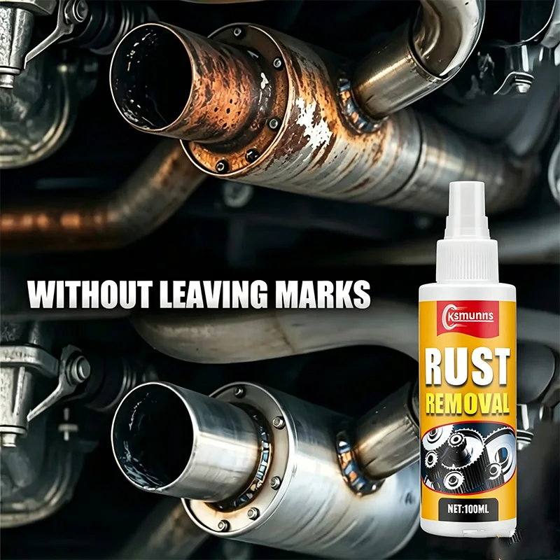 Powerful Metal Rust Remover Spray - Metal Polish, Suitable for Metal, Wheels, Brakes, Kitchen Appliances, Cars, Bolts, Nutas