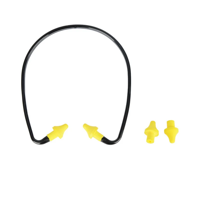 1Pcs Noise Reduction Earplugs Swim Reusable Hearing Protection  Earmuff Silicone Corded Ear Plugs Ears Protector