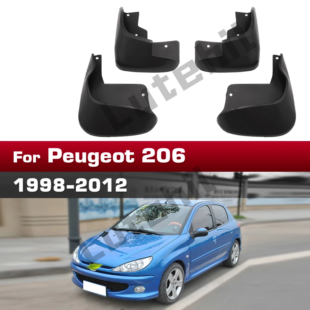 Für Peugeot 206 1998–2012 2006 2007 2008 2009 2010 2011 Kotflügel Schmutzfänger Spritzschutz Kotflügel Schmutzfänger Autozubehör
