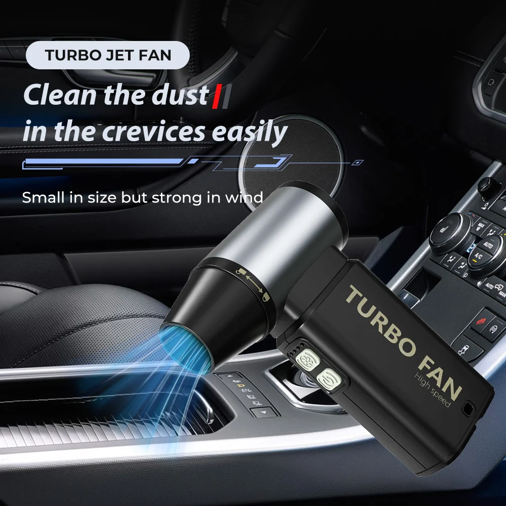 

Powerful Air Blower 4 Gears Speed Turbo Jet Fan 45m/s Portable Dust Fan Electric Dryer Brushless Turbo Jet Blower with 5 Nozzles