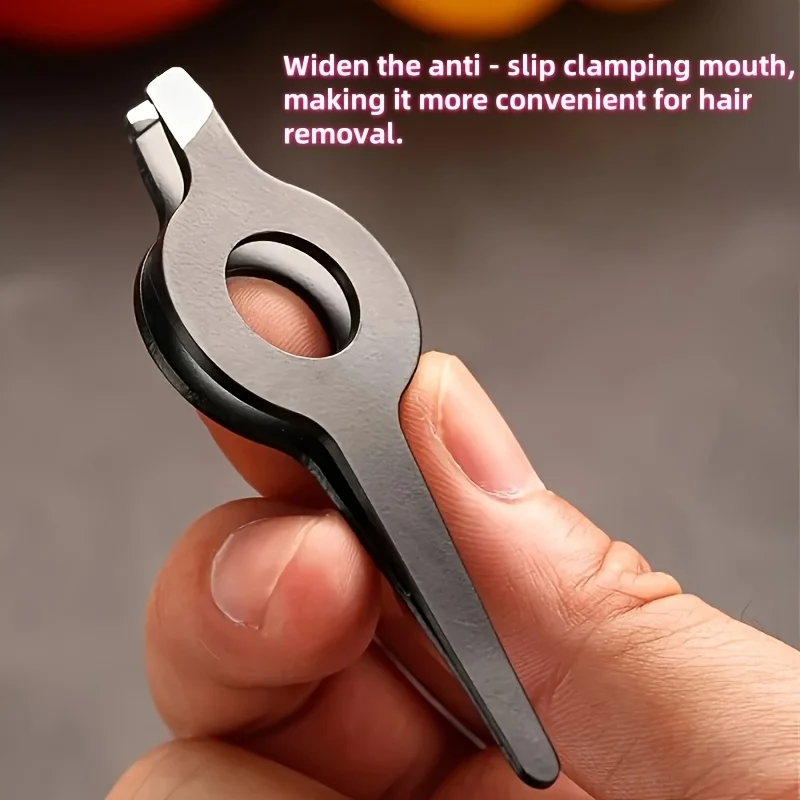 Pinça diagonal profissional com cabo oco - ferramenta precisa de remoção de sobrancelhas e pêlos faciais