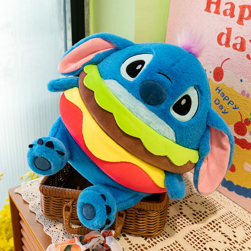 

40 см Kawaii InterstellarBaby мультяшная кукла Burger Stitch Doll креативная плюшевая игрушка украшение подушка орнамент детский праздничный подарок