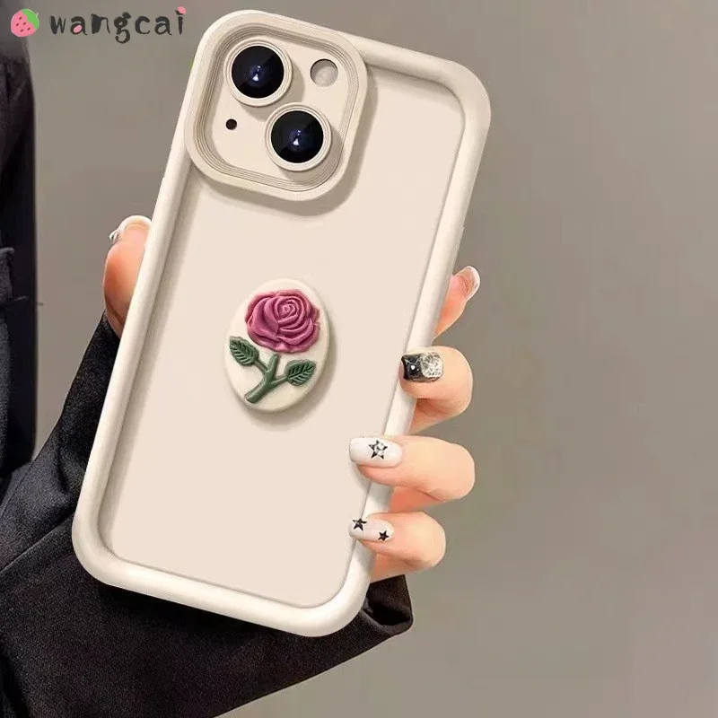 ل Honor X9C X8A X7A X6A X8 X6 X5 X6S X60 X60i 200 Pro 70 Lite Play 7T Magic 7 6 Pro في نهاية المطاف البيضاوي زهرة الورد ماتي جراب هاتف #1