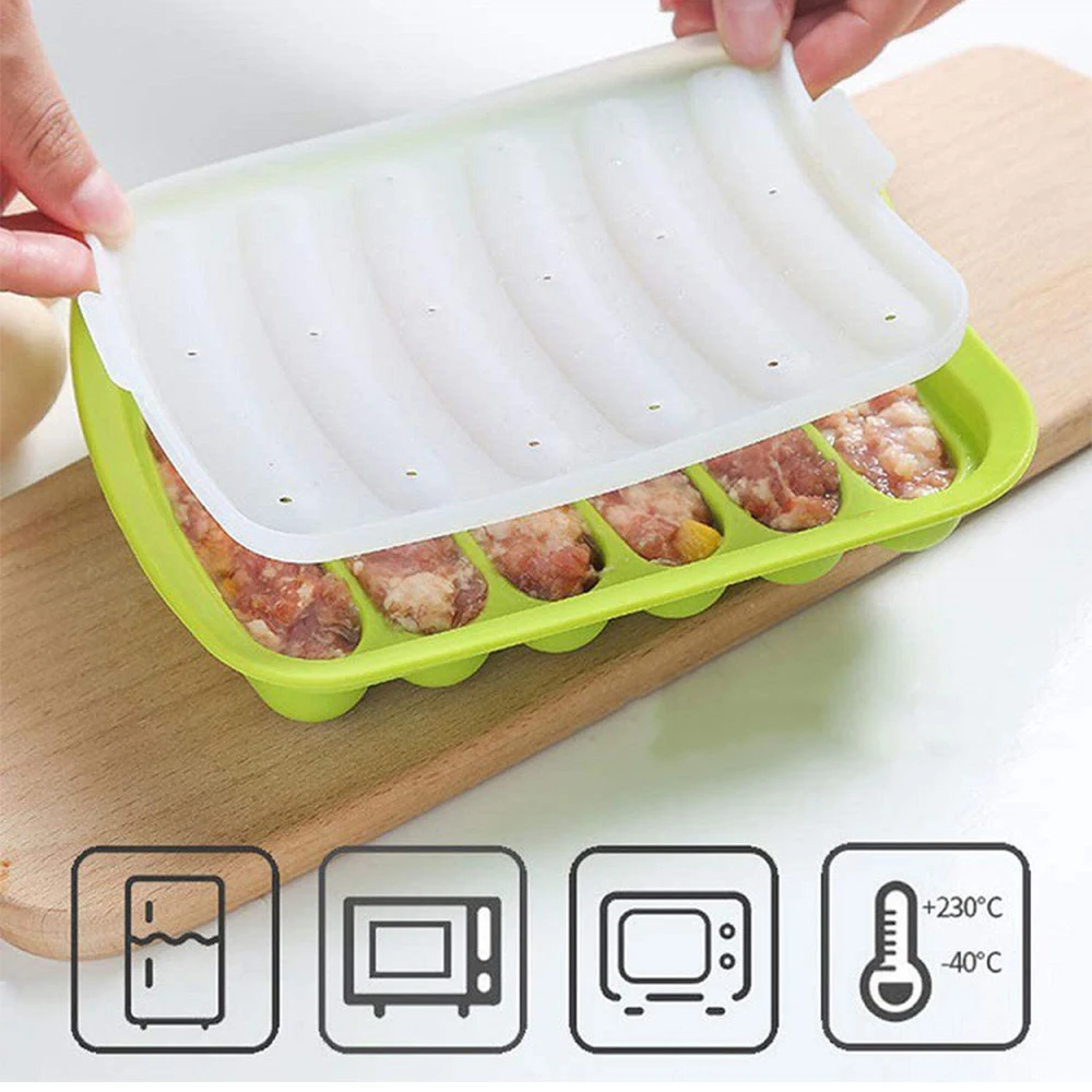 6 In 1 macchina per salsicce fai da te stampo per Hot Dog fatto a mano prosciutto stampo In Silicone macchina per alimenti per bambini cucina gadget