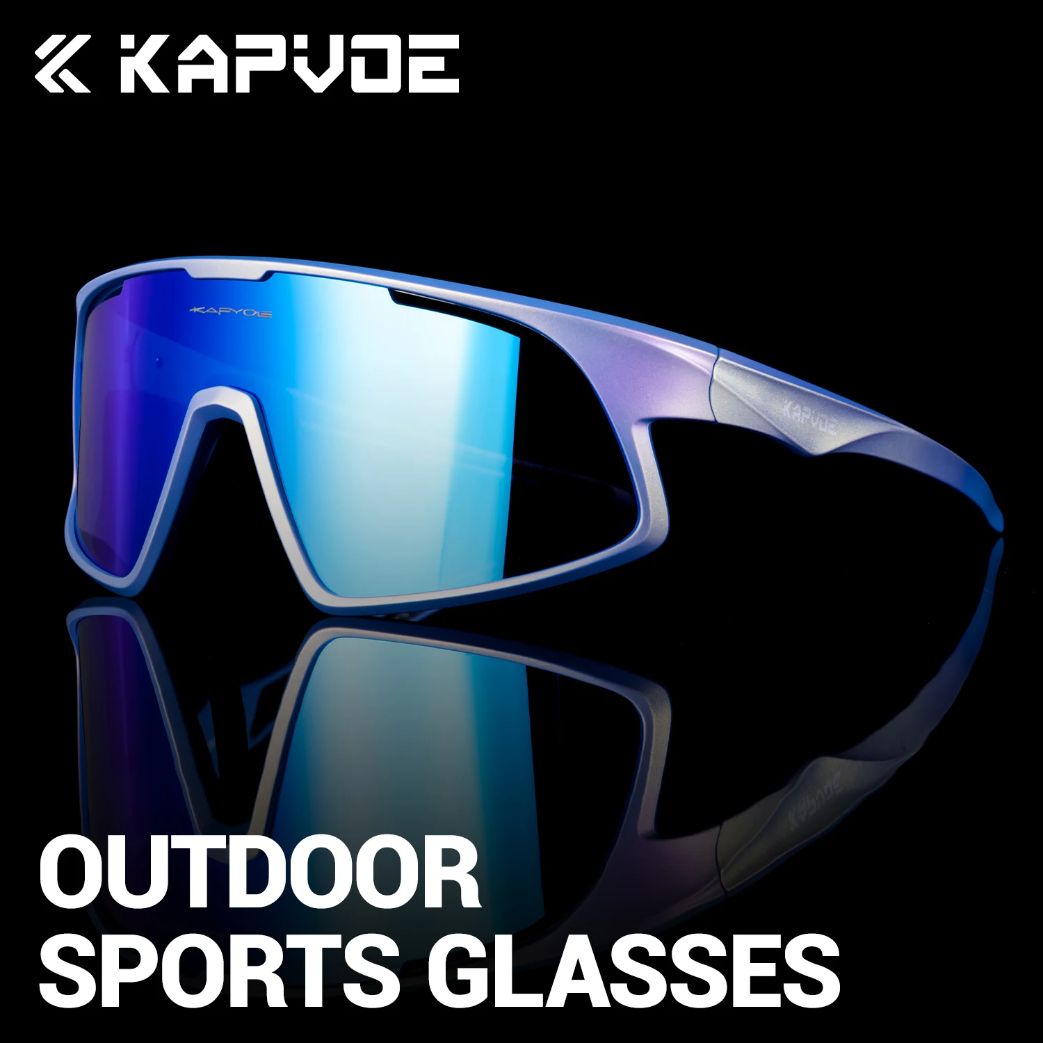 

KAPVOE New Outdoor Cycling Sunglasses Bike Cycling Glasses Men Women MTB Road Bicycle Sports Hiking UV400 Protective Glasses