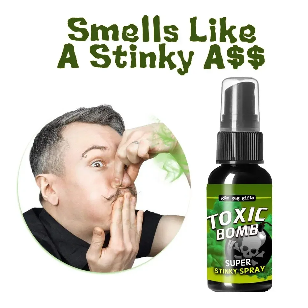 2024 NEW 30ML Liquid Fart Spray Can Stink Bomb Ass-Smelly Stinky Gas Crap Gag Prank Novelties Toy Joke Party Supplies