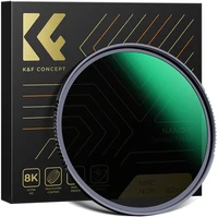 K & F Concept-filtro de lente de cámara HD ND8, filtro de densidad de revestimiento multicapa, serie Nano X, 49mm, 52mm, 58mm, 62mm, 67mm, 72mm, 77mm, 82mm