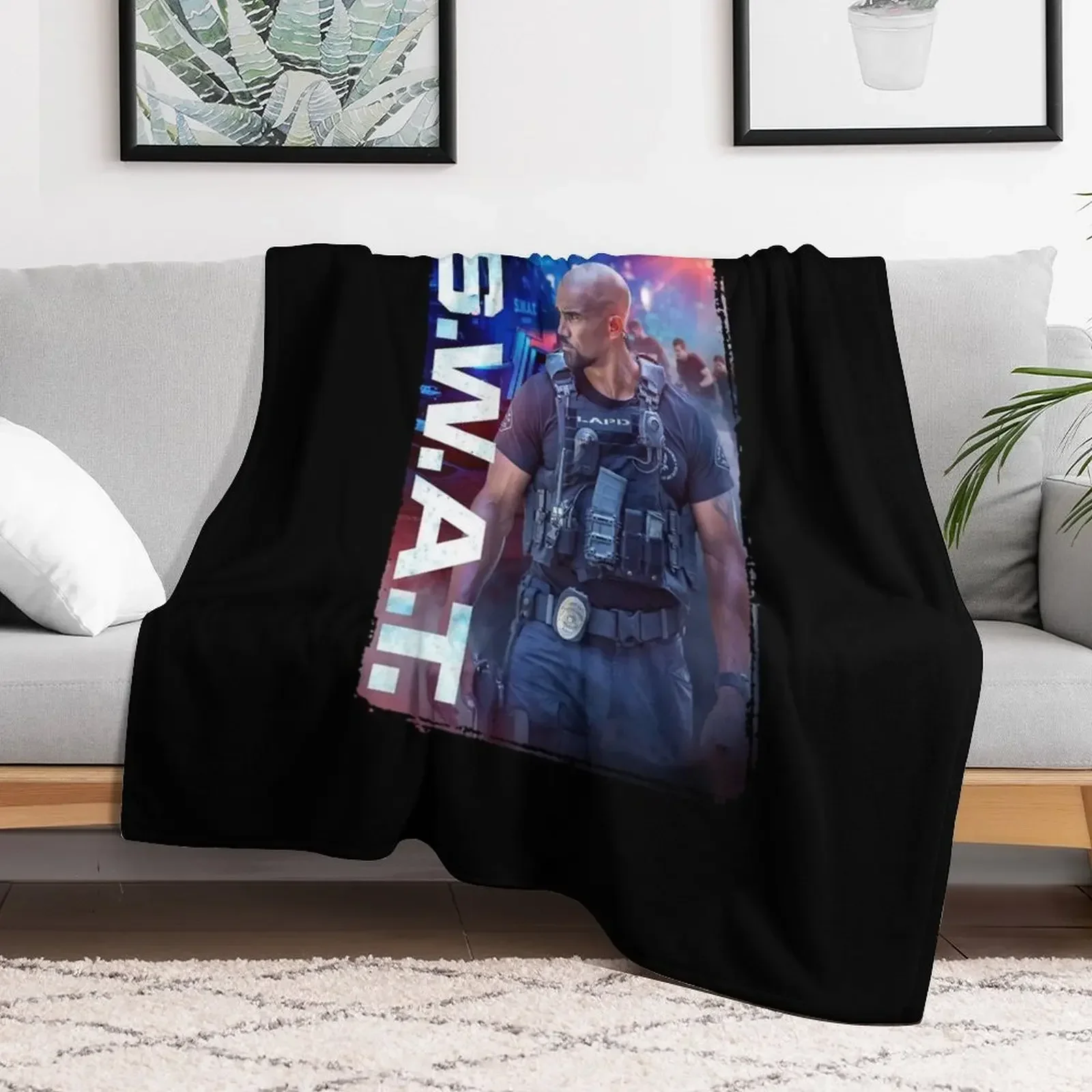 Gifts For Men Shemar Moore Cool Graphic Gift Throw Blanket warm winter Luxury Designer Blankets