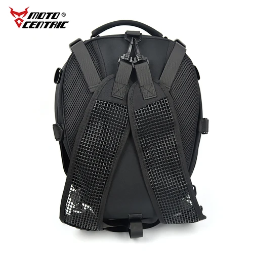 Imagen 2 del producto Bolsa trasera motocéntrica impermeable para motocicleta, bolsa de asiento trasero duradera multifuncional, mochila para casco de ciclista de alta capacidad de 37L