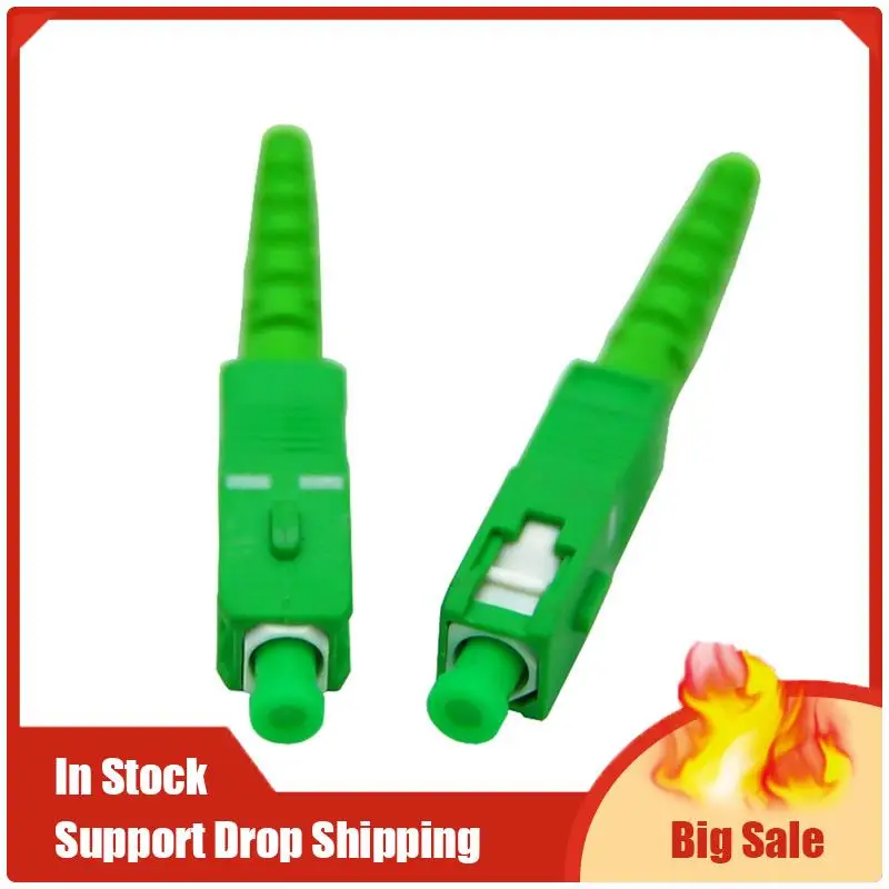 Лучшие предложения SC APC To SC APC Волоконно-оптический патч-перемычка Шнур 3,0 мм Одномодовый симплексный ПВХ G652D SM 1310/1550 Нм FTTH 2M