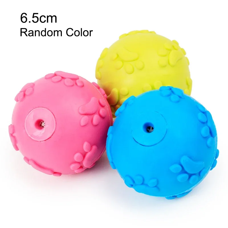 Spiked rubber chew toy ball for small dogs with soft nubs for teething and fetch, Coozy Paw USA6