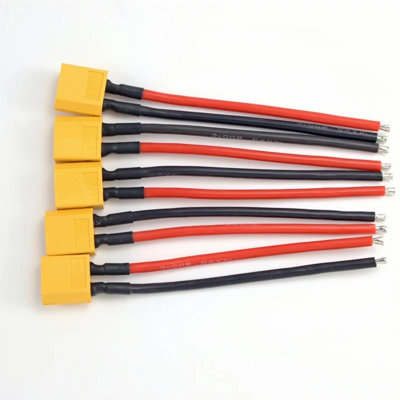 Connettore parallelo 5/10 per batteria XT60 con spina e presa con cavo flessibile in silicone 14AWG 10 cm RC LiPo Batteria Motore