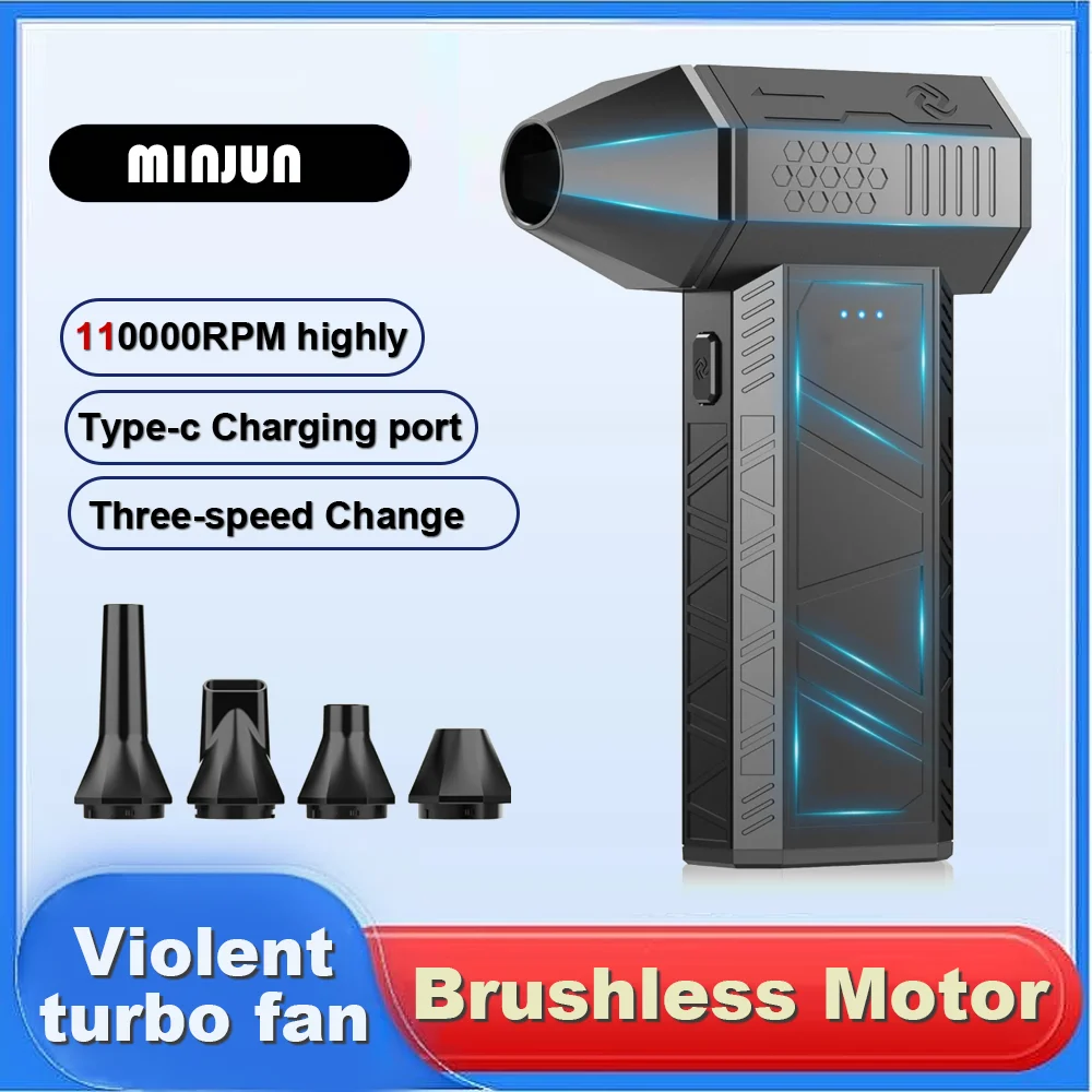 Турбовентилятор Violent — Электрическая воздушная тряпка с бесщеточным двигателем — 3-ступенчатая регулируемая беспроводная воздуходувка — Перезаряжаемая воздушная пыль Турбовентилятор Violent — Электрическая воздушная тряпка с бесщеточным двигателем — 3-ступенчатая регулируемая беспроводная воздуходувка — Перезаряжаемая воздушная пыль