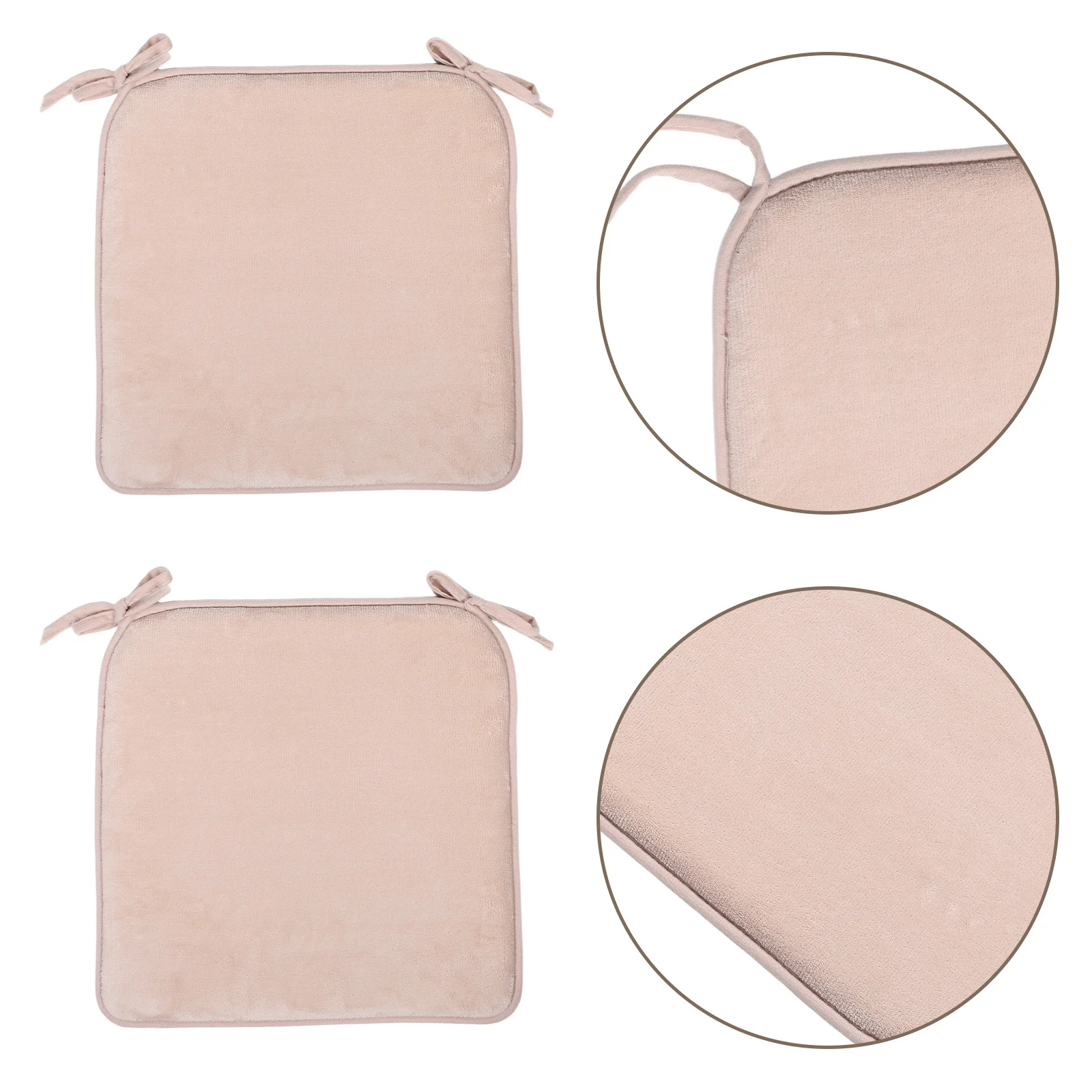 

4Pcs Chair Pads Removable Washable Seat Cushions with Ties for Dining Room Kitchen Garden Stools Non Slip Indoor Outdoor Use