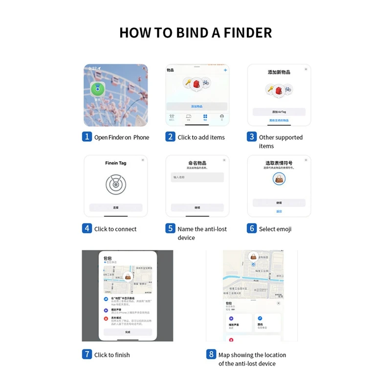 A39Q-GPS Tracker Smart Tag Bluetooth Locator Tracking Device Item Finder For Keys Wallet Luggage Pets For IPHONE/IPAD/MAC