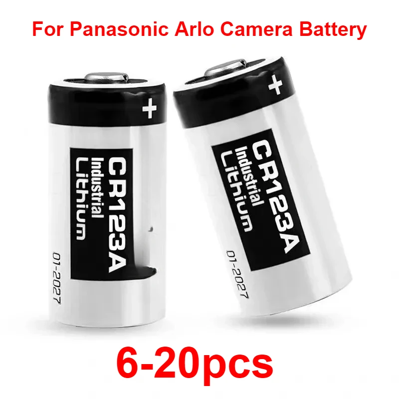 For Panasonic Arlo Camera Battery 123 Lithium 3V CR123A CR17345 DL123A EL123A 123A 8-10pcs