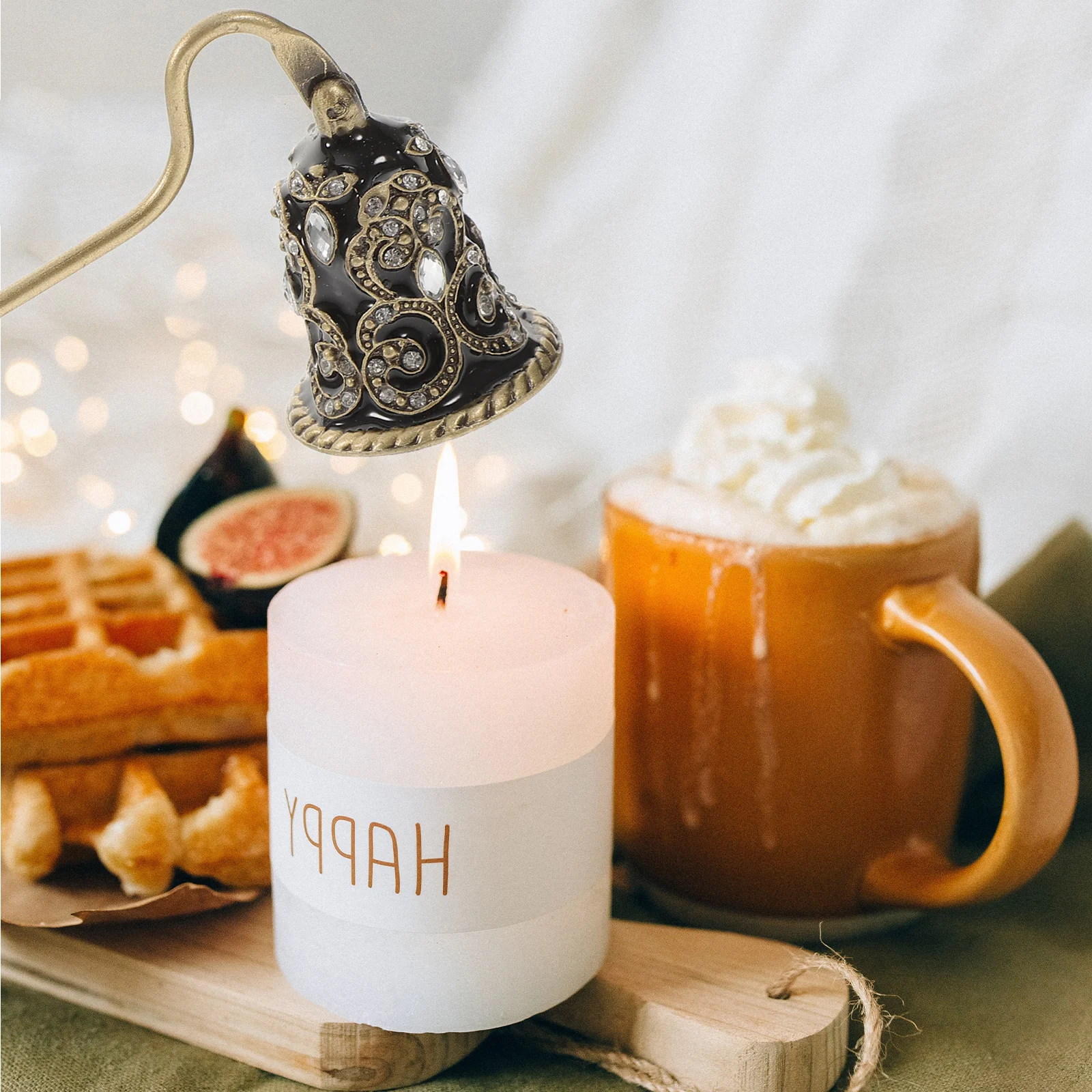 حجر الراين زهرة تصميم المعادن السنافر مقبض طويل لهب طفاية أداة المحمولة الفتيل الممتازة قسط آمنة