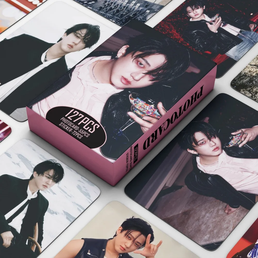 

Kpop 127 шт. новый StrayKids DO IT Seo Chang Bin корейский альбом Wave маленькие наклейки для открыток поздравительная открытка фотографии ЛОМО карты подарки