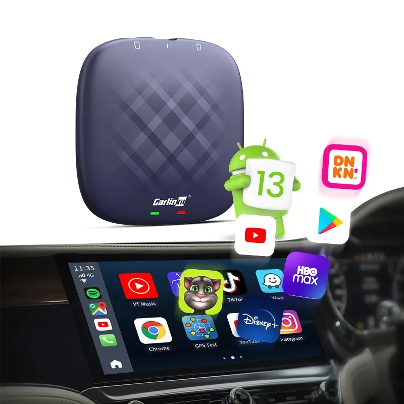 8GB 128GB Smart Box Portable Carplay Android 13 System Wireless Android Automatic Carplay Ai Box