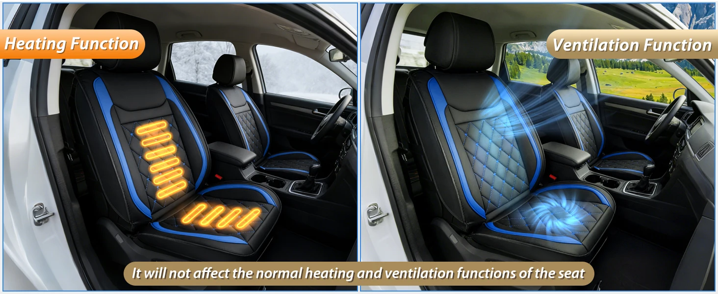Faux Leather Car Seat Cover Set — product detail 8