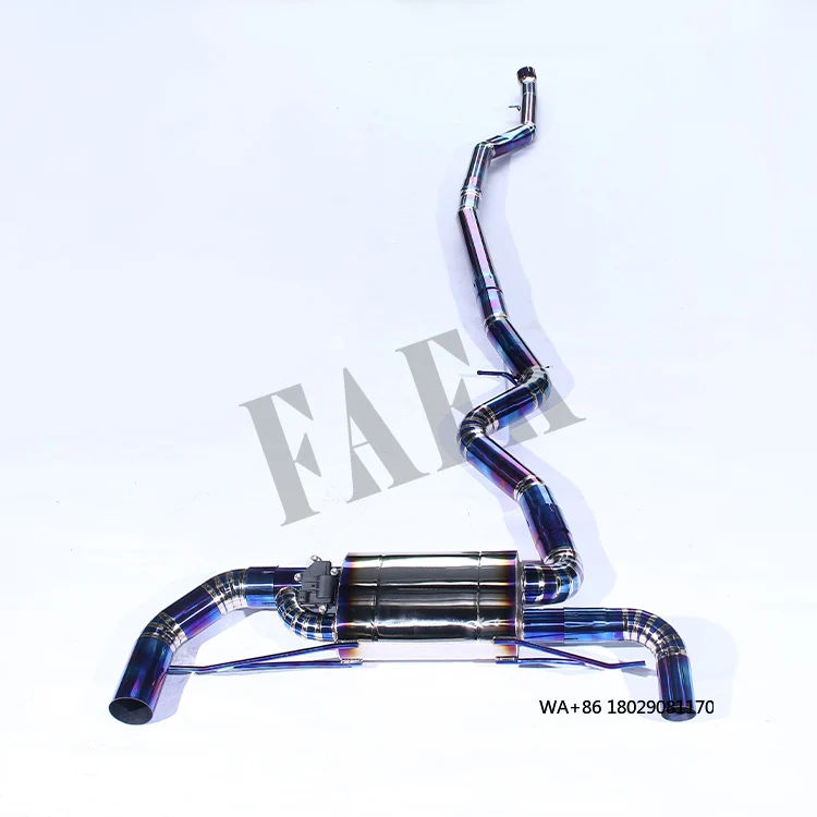 

Для BMW 320i 325i G20 2020-2024: Титановая выхлопная система, верхний глушитель, выхлопная труба Cat-Back с клапаном