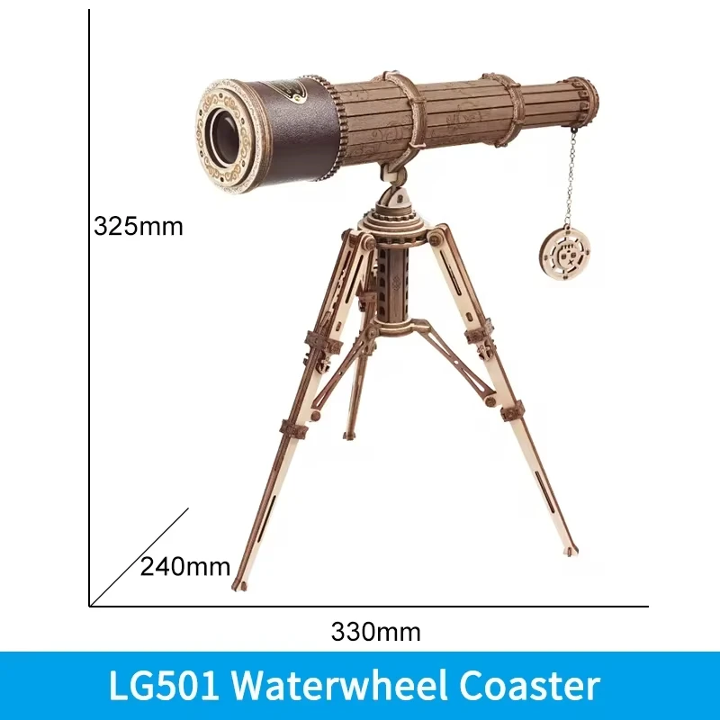 ROKR Creative 3D assembly model of astronomical telescope. Room decoration gift