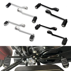 2Pcs Moto Gear Heel Toe Shift Levers for Harley 1986-2017 FL Softail 1988-2025 Road Glide Street Glide Electra Glide Road King