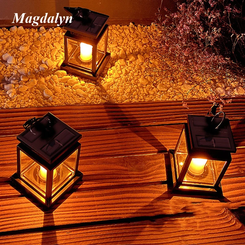 

Magdalyn Solar Panel Candle Lamp Waterproof Outdoor Camping Holiday Vintage Yard Party Landscape Deco Garland Hanging Led Light