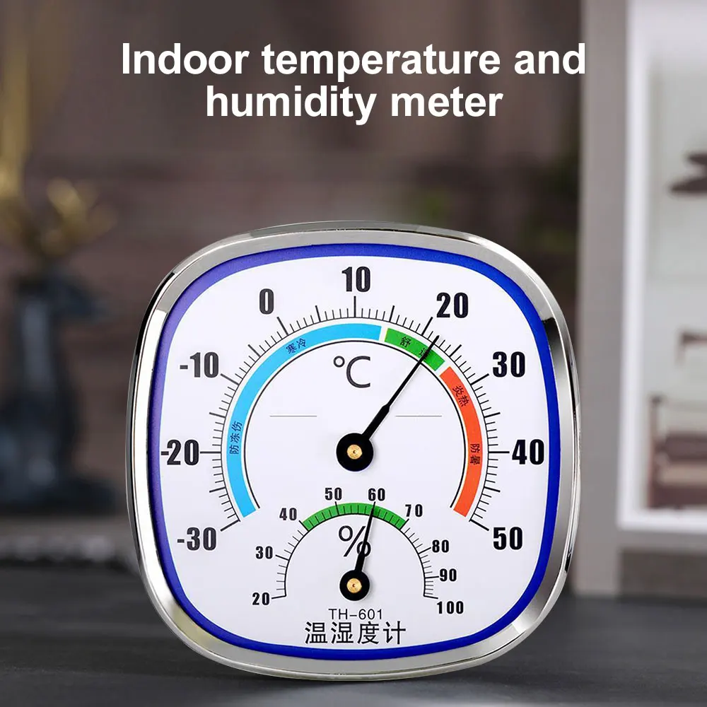 Wall Mounted Digital Temperature Humidity Gauge Meter Indoor Outdoor Electronic Thermometer Hygrometer Tool