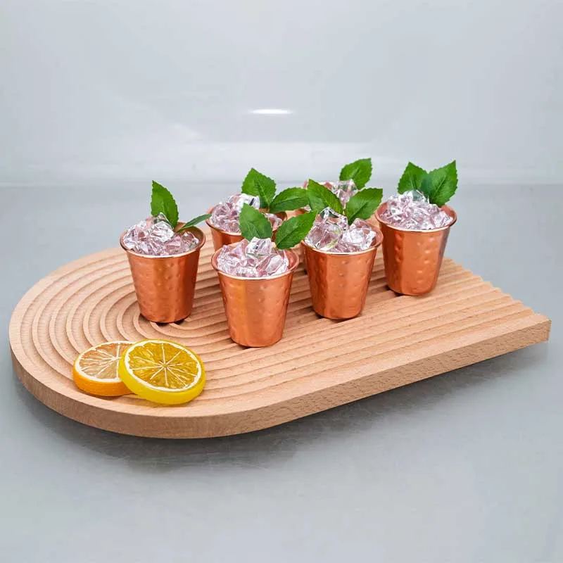 Стакан Hammered Pure Copper Shot Glass 60 мл – 2 унции Стакан для выстрела Металлическая чашка для виски, водки, текилы для домашнего бара и подарочного набора Чашка Moscow Mule Cup