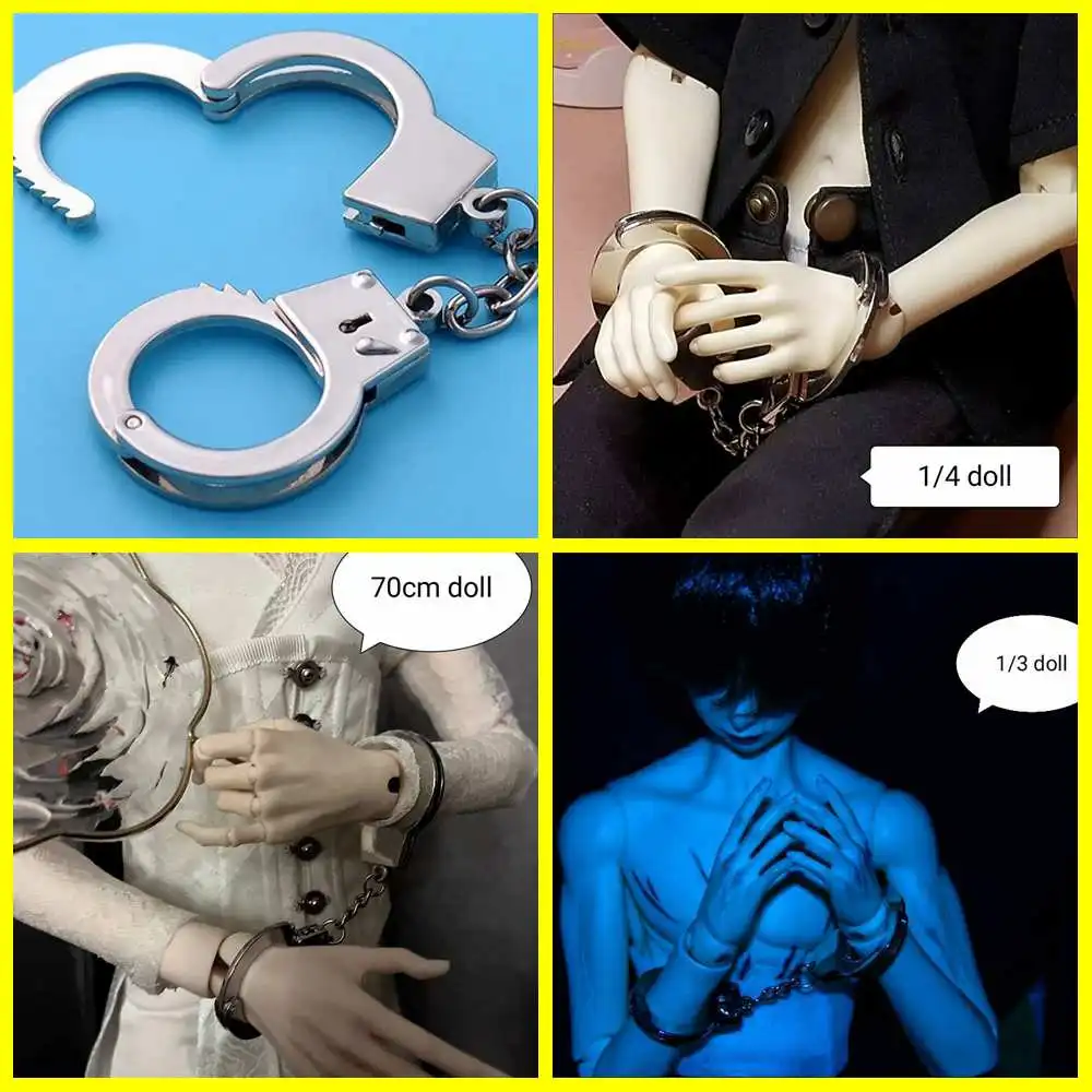 1/4 1/3 70cm aod dod msd yosd sd bjd doll handcuffs  mini toy  fingercuffs