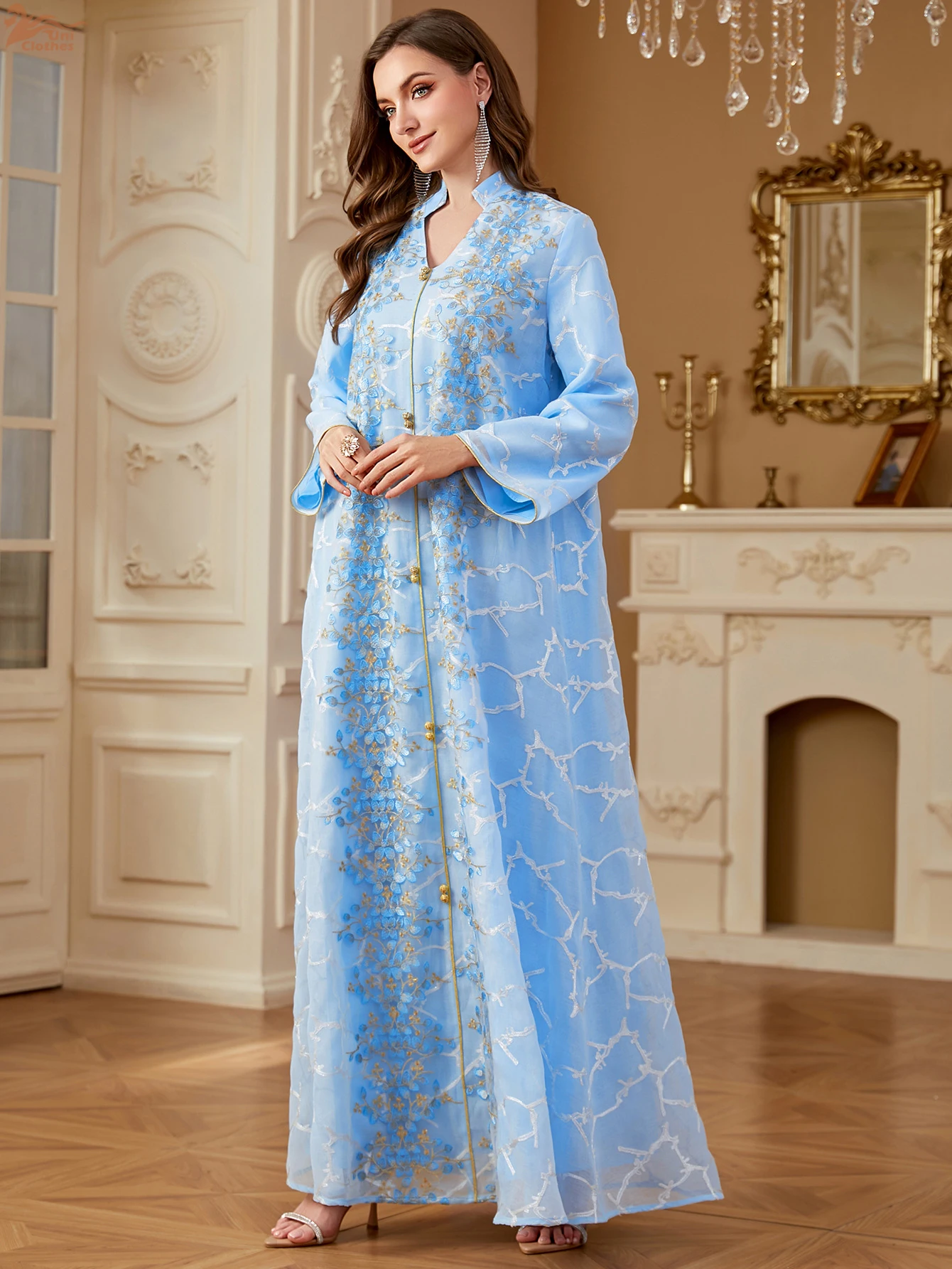 Zahraa Ramadan 두바이 여성용 아바야 자수 - Embroidery Kebaya 리뷰 및 가격