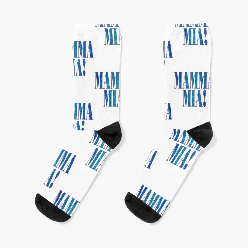 

Broadway Musical MammaMia Sticker/ Shirt Socks Wholesale Stockings man christmas stocking new in's Woman Socks Men's