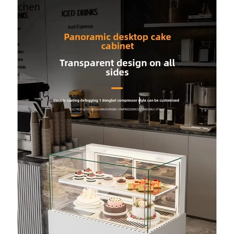 

Small Dessert Cake Cabinet Commercial Dessert Baking Bread Bar Refrigerated and Fresh Display Cabinet