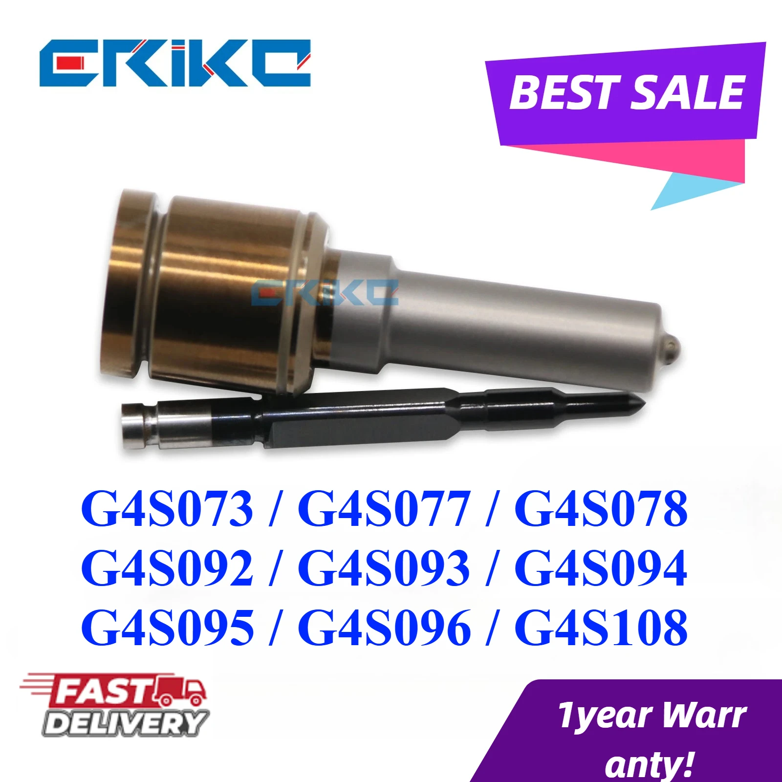 

G4S073 G4S077 Common Rail Injector Nozzle G4S078 G4S092 G4S093 Sprayer G4S094 G4S095 G4S096 G4S108 For Denso Piezo Toyota