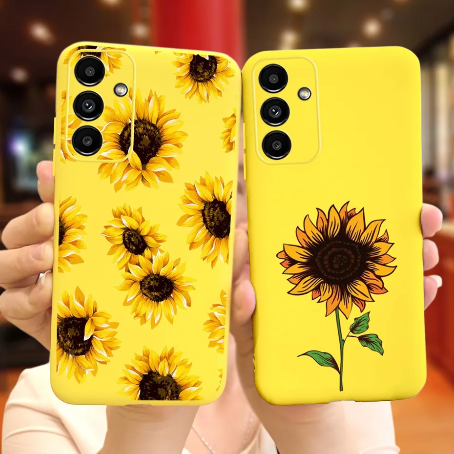 For Samsung Galaxy A14 5G Phone Case Stylish Girl Flower Soft Silicone TPU Cases For Samsung A14 A 14 SM-A146B Jelly Back Cover
