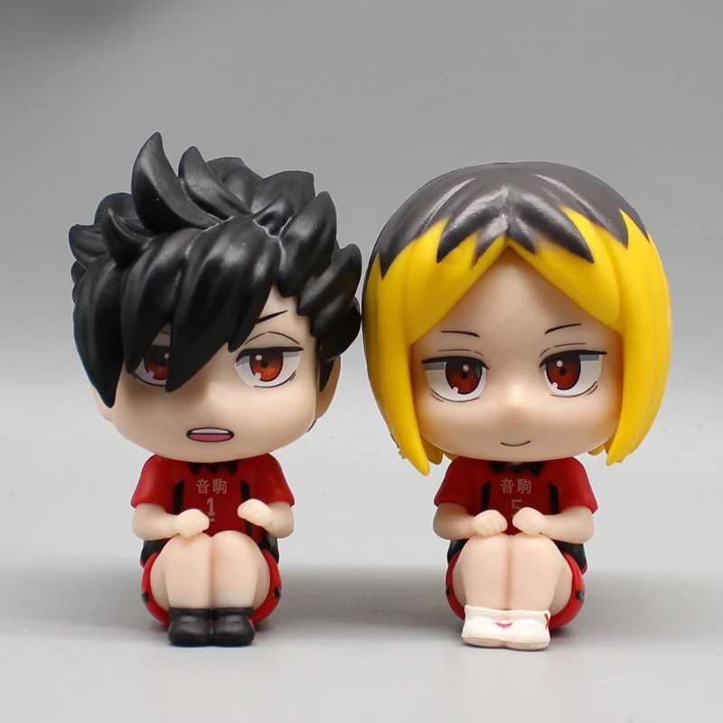 Haikyuu!! Anime Figure Gk Tetsurou Kuroo Kozume Kenmaq Edition Jersey Sitting Position Kawaii Model Decoration Toys Kids Gifts