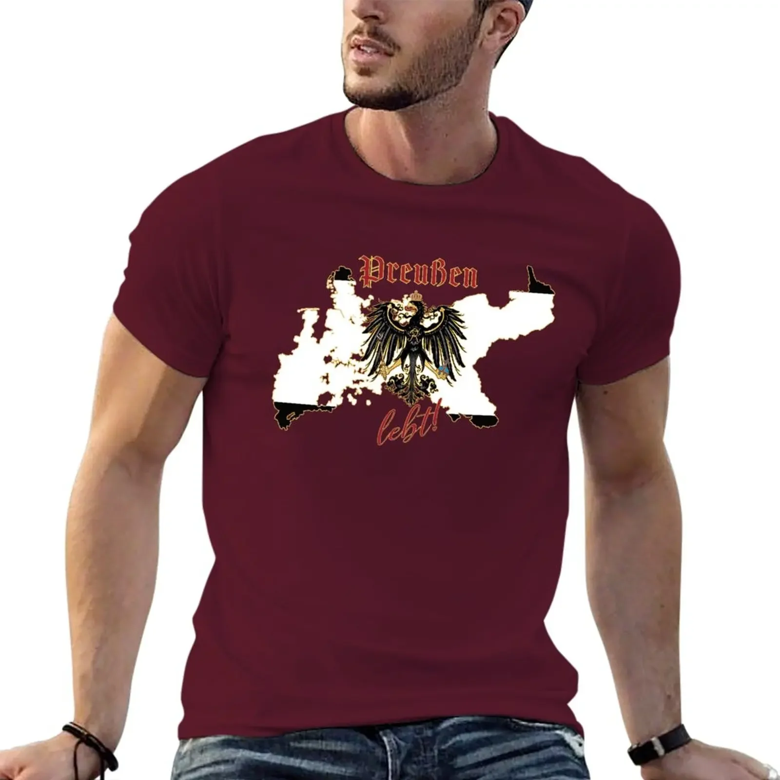 2024 New Prussia Lives - Kingdom of Prussia T-Shirt quick drying shirt custom design your own for men ropa para hombre  camisas