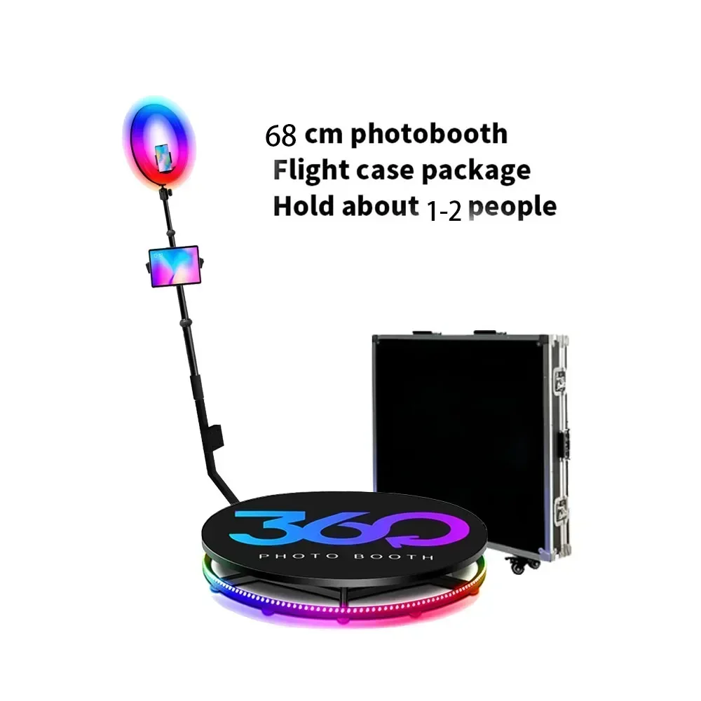 Twee gloednieuwe 360's ° Panoramische fotocabines met 360 graden ° Automatisch draaiende camera's, geschikt voor bruiloften en feesten.