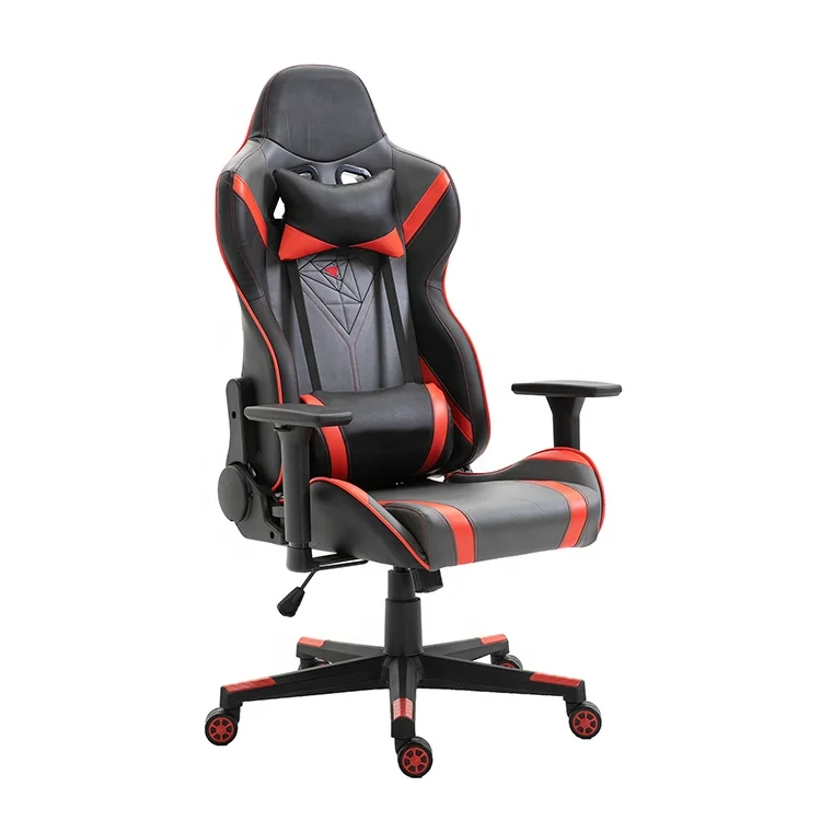 Budget-Friendly Ergonomic 2D Armrest Gaming Chair Foldable Revolving Leather Metal with Butterfly Mechanism Swivel Recline