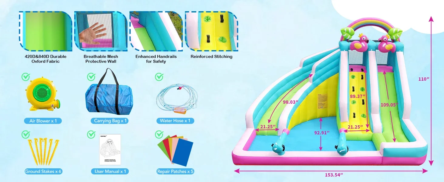 kids water slide