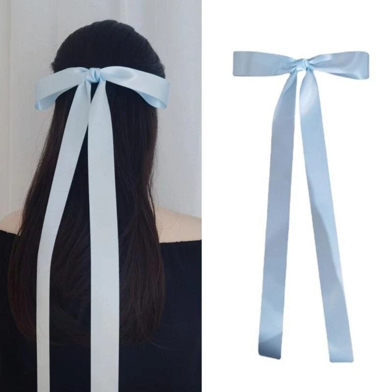 

Ribbon Bowknot Hair Clip Sweet Girl Hairpin Women Hair Accessories for Thin Hair French Hair Bows Barrettes 15UB