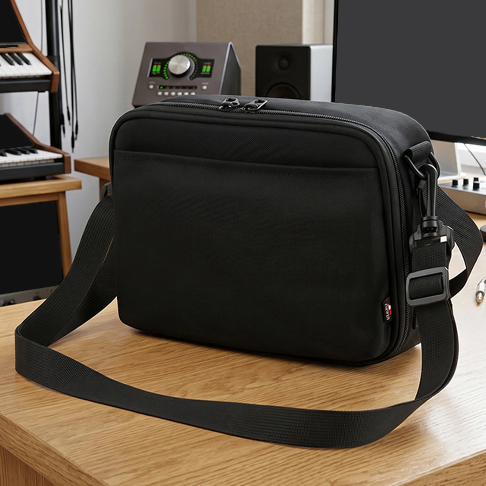 Portable Effects Pedal Bag for Zoom G1X FOUR Protective Carrying Case 900D Nylon Shoulder Strap Black