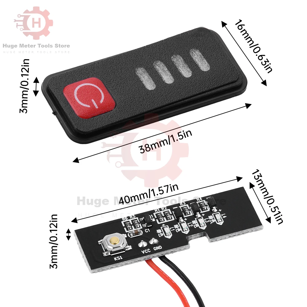 5S 18V 21V Battery Capacity Indicator Module 18650 Lithium Batteries Capacity Indicator LED Display for 5S1P 5S2P With Casing