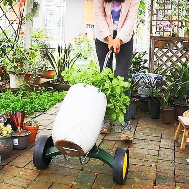 Convenient tools for moving flower pots:Labor-saving large flower pot moving cart,used for transporting potted plants in gardeni