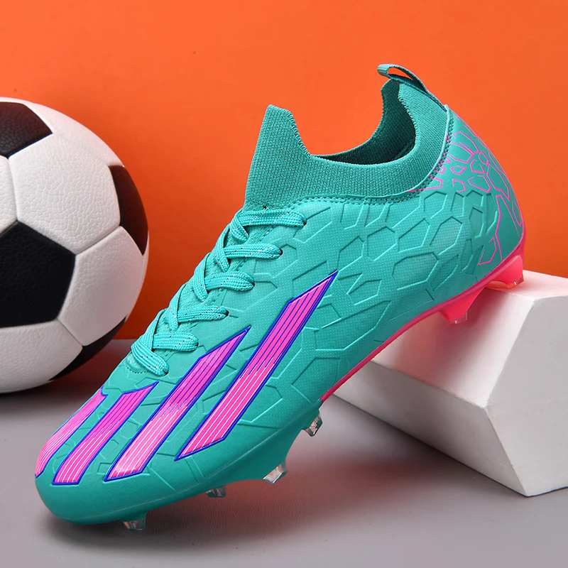 

New Men Soccer Shoes Adult Non-Slip Football Boots Cleats Sport Sport Outdoor Comfortable Boys Ultralight Training Match Grass