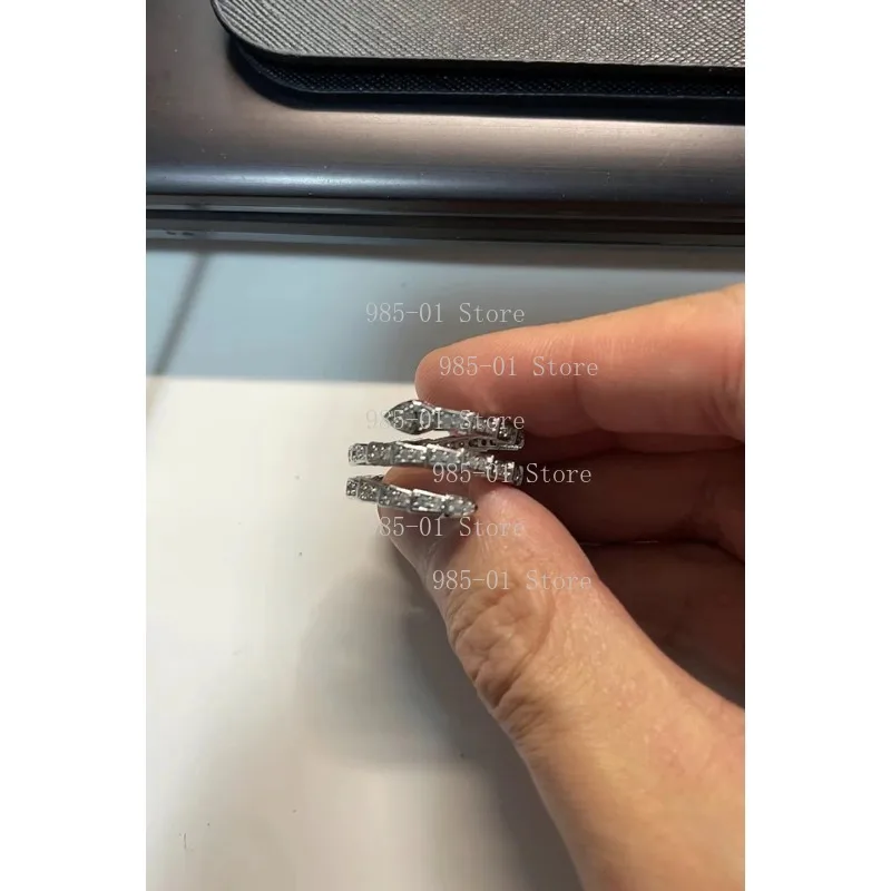 

European, American and Asian style snake bone ring, men's and women's niche design, high-end adjustable ring