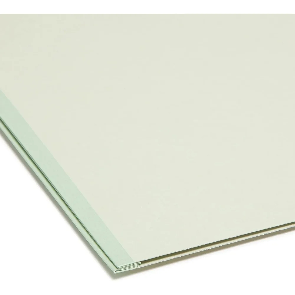 Map File Smead Pressboard, Tab 1/3-Cut, 2 Ekspansi, Ukuran Letter, Abu-abu/Hijau, 25 per Kotak (13234)